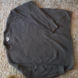 Women's Pulse BOUTIQUE Charcoal Textured Crewneck Sweater